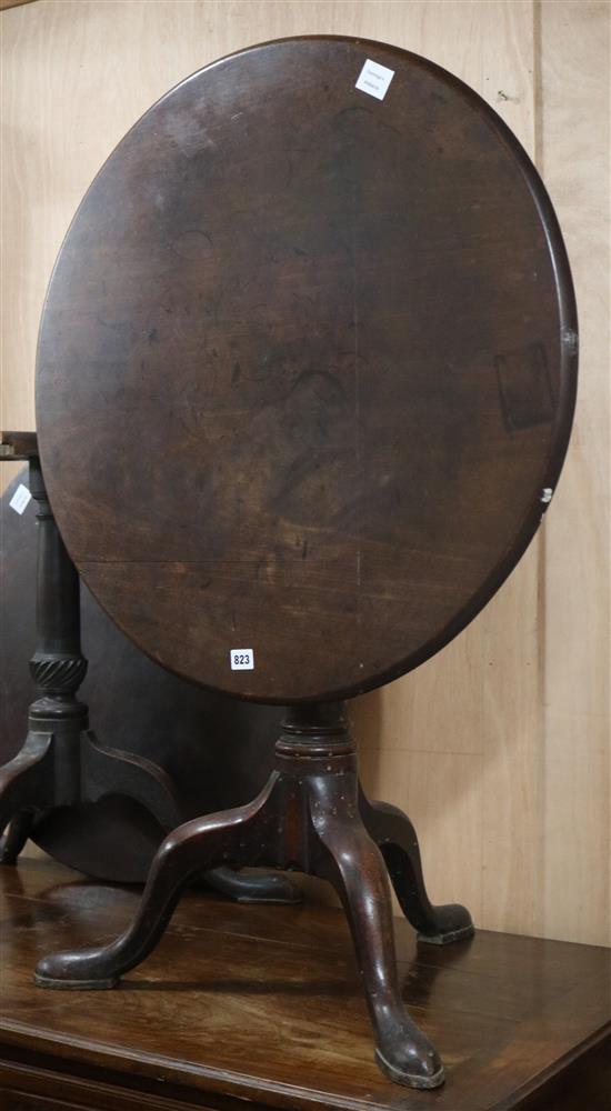 A George II mahogany tripod table W.75cm